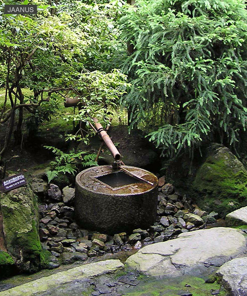 Ja Tsukubai 蹲踞, Japanese Tea Garden Water Basin
